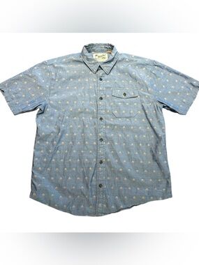 Howler Brothers Chambray Short Sleeve Button-Up Shirt Mens Size Large